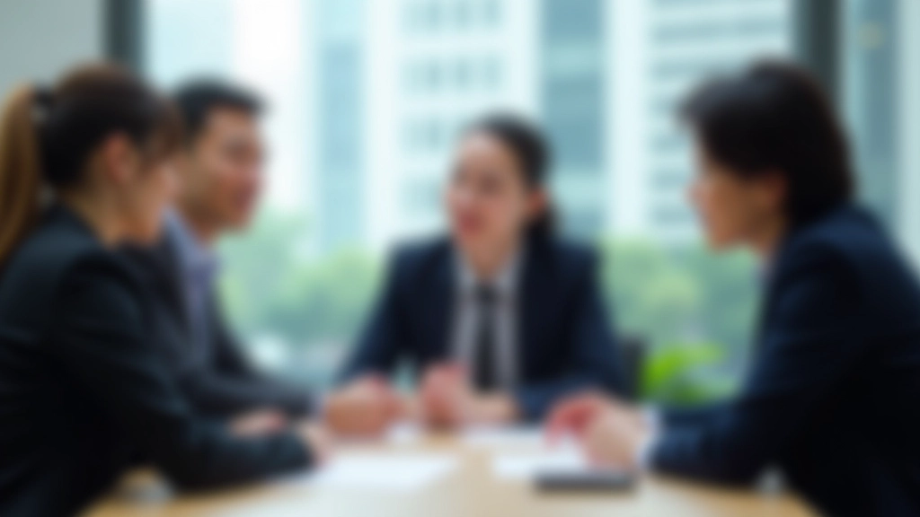 Team meeting discussion with visible conversation about work expectations and communication norms