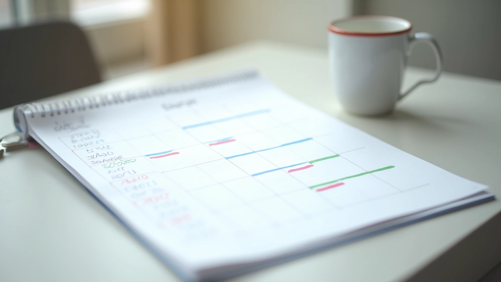 Time blocks visualized on a daily schedule with color-coded focus sessions